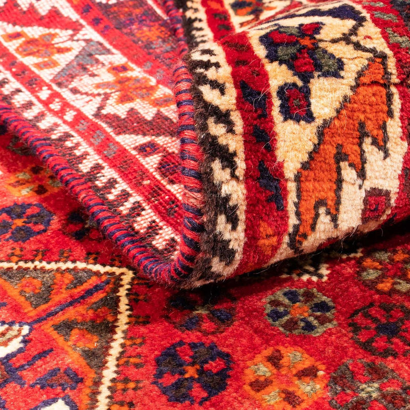 Tapis persan - Nomadic - 159 x 120 cm - rouge foncé