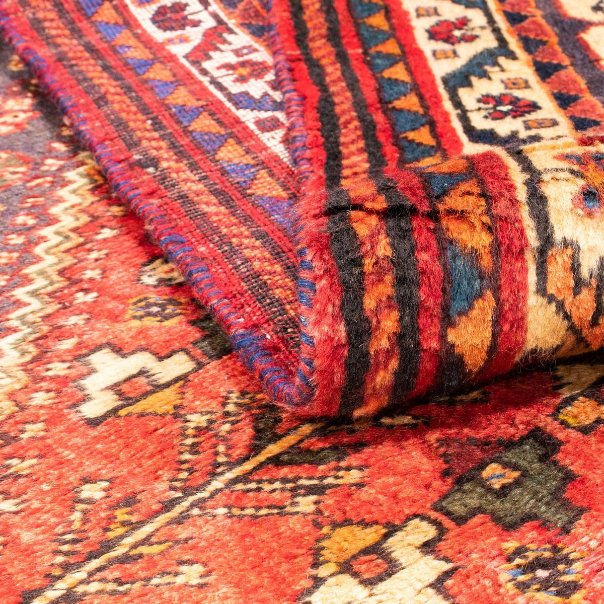 Tapis persan - Nomadic - 167 x 128 cm - rouge foncé