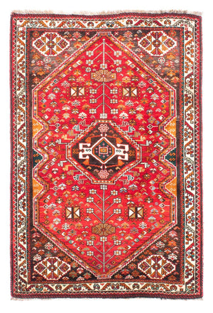 Tapis persan - Nomadic - 155 x 106 cm - rouge