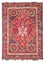 Tapis persan - Nomadic - 149 x 111 cm - rouge foncé