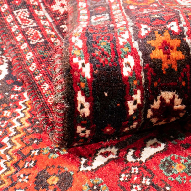 Tapis persan - Nomadic - 149 x 111 cm - rouge foncé