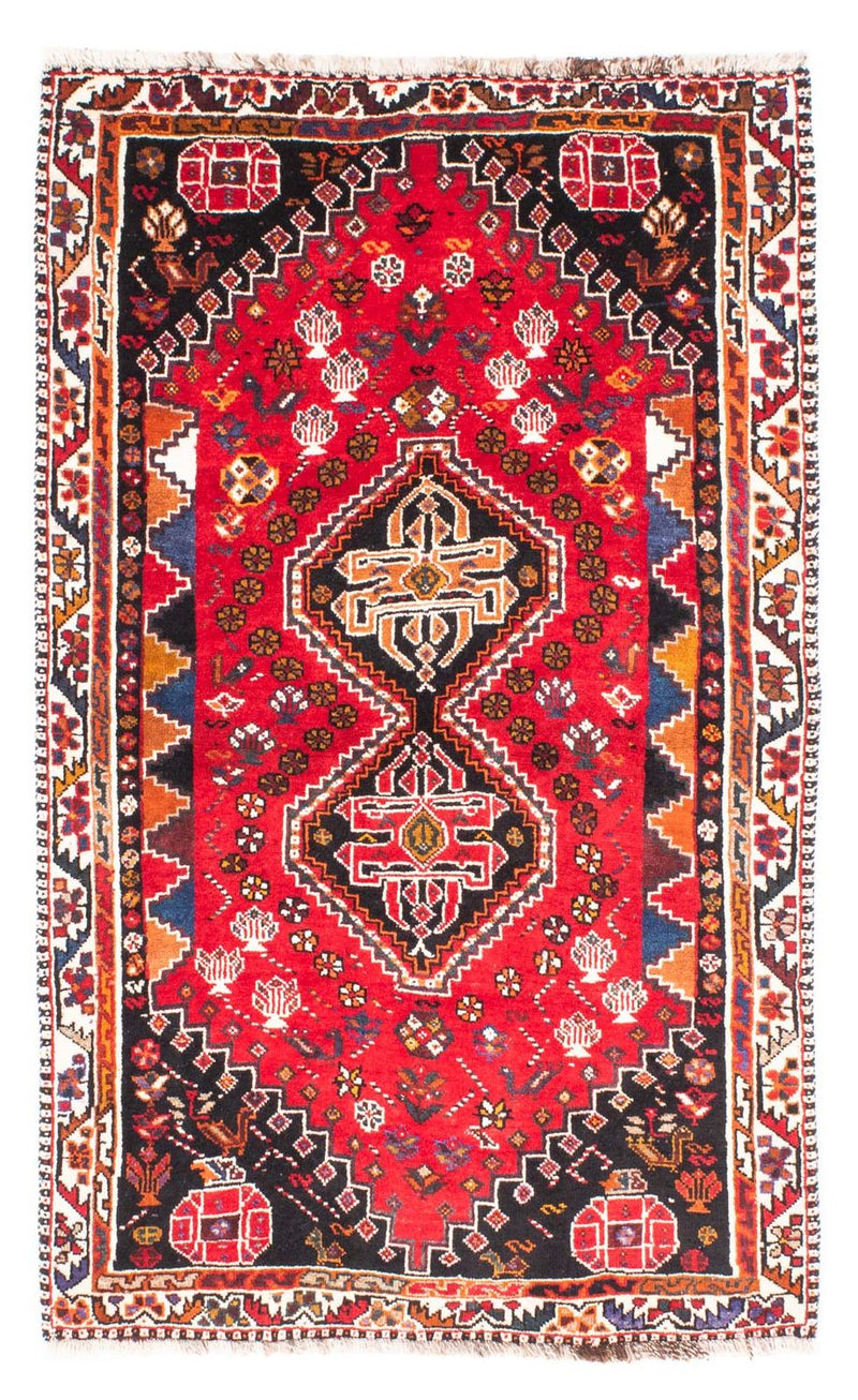 Tapis persan - Nomadic - 168 x 105 cm - rouge foncé