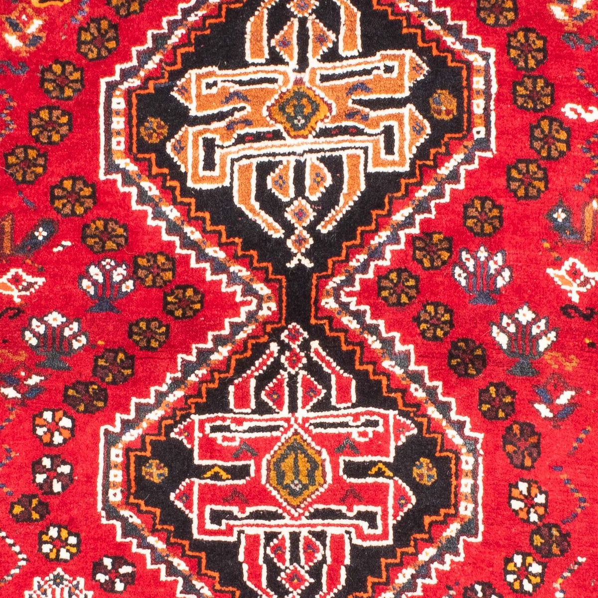 Tapis persan - Nomadic - 168 x 105 cm - rouge foncé