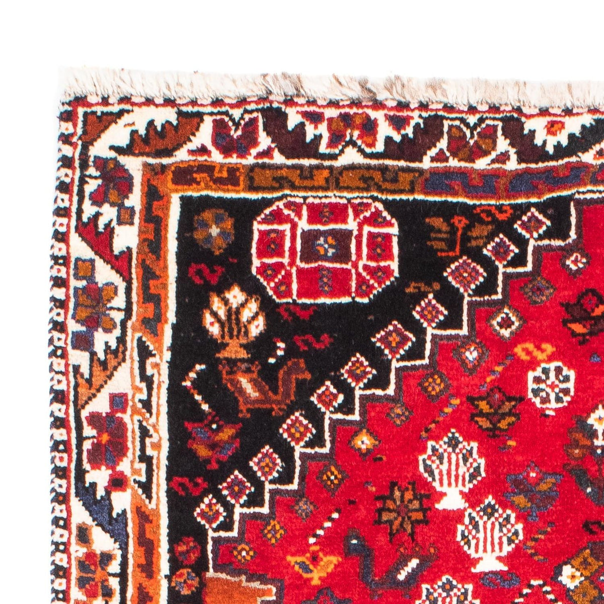 Tapis persan - Nomadic - 168 x 105 cm - rouge foncé