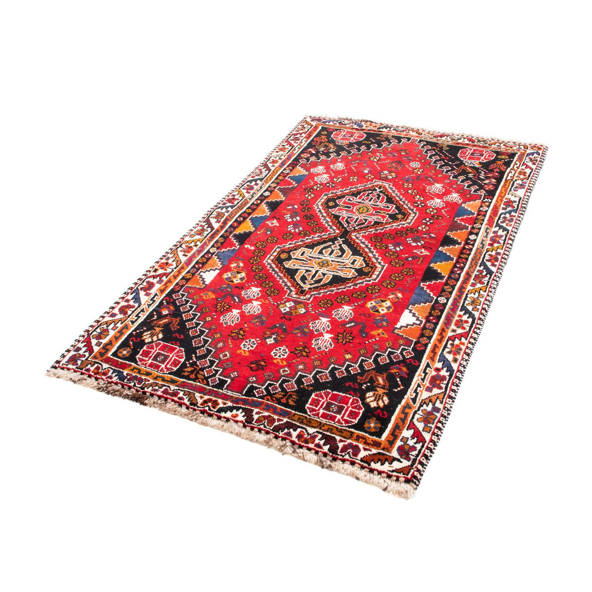 Tapis persan - Nomadic - 168 x 105 cm - rouge foncé