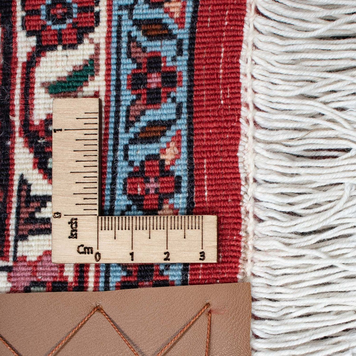 Tapis persan - Bidjar - 202 x 132 cm - rouge clair