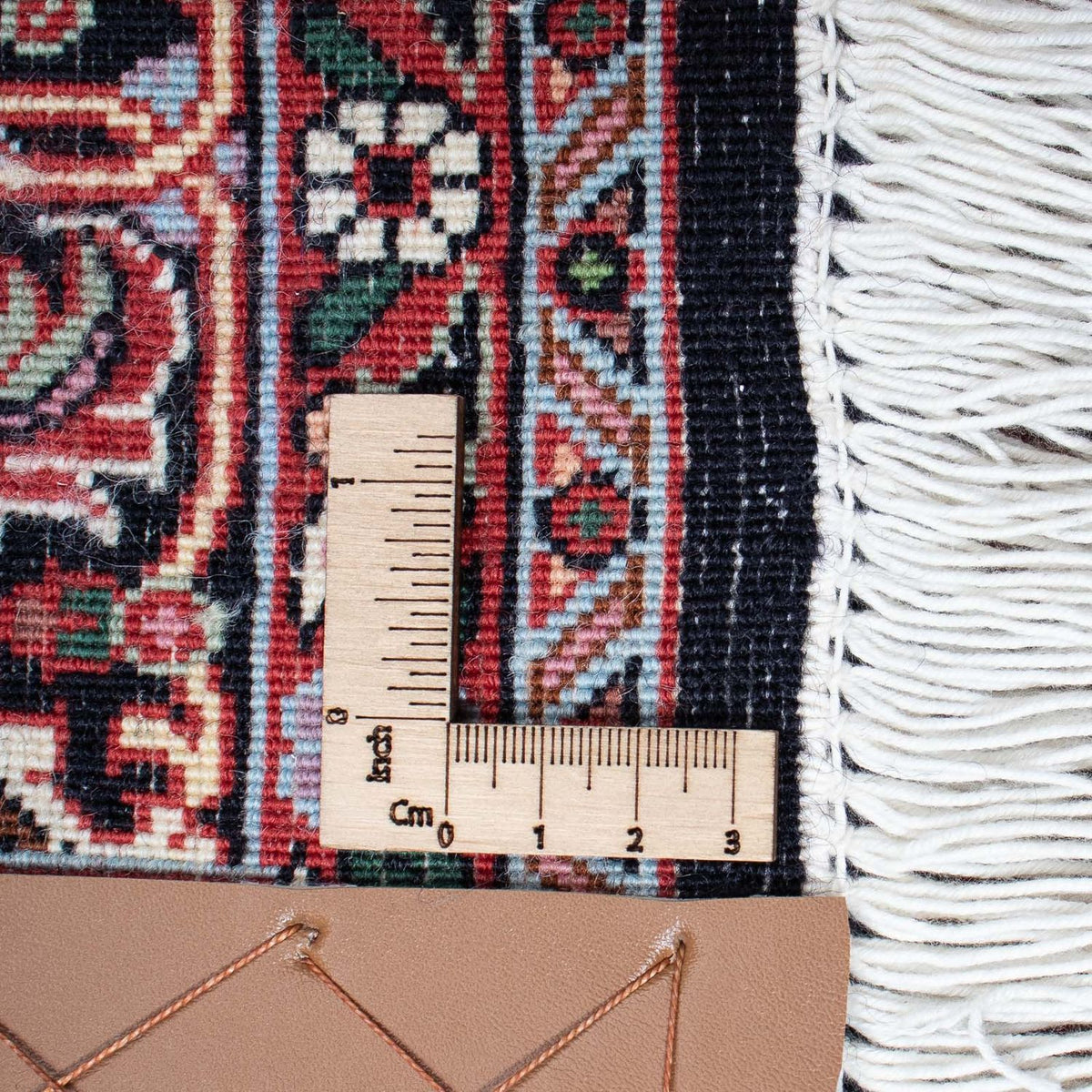 Tapis persan - Bidjar - 203 x 127 cm - bleu foncé