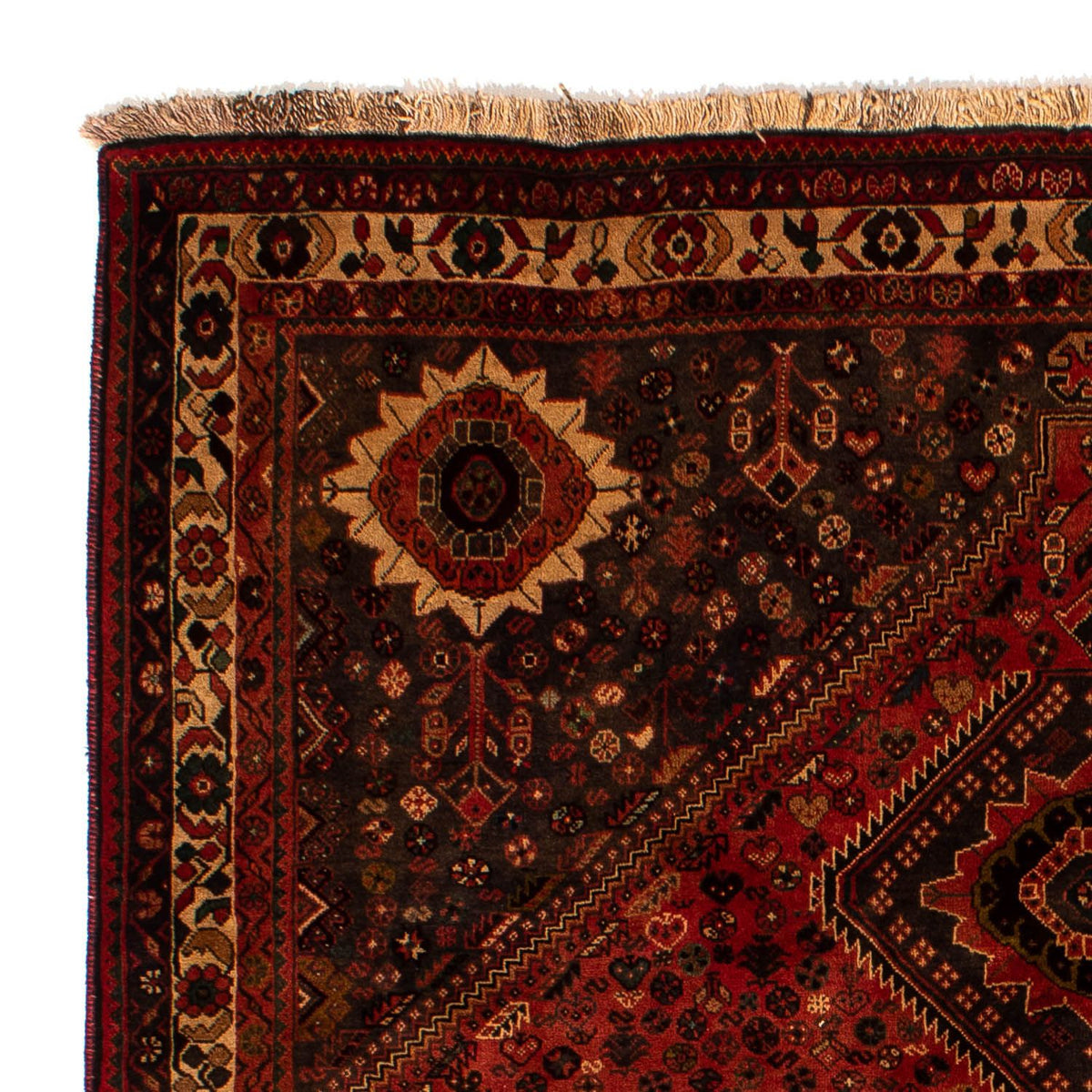 Tapis persan - Nomadic - 273 x 203 cm - rouge foncé