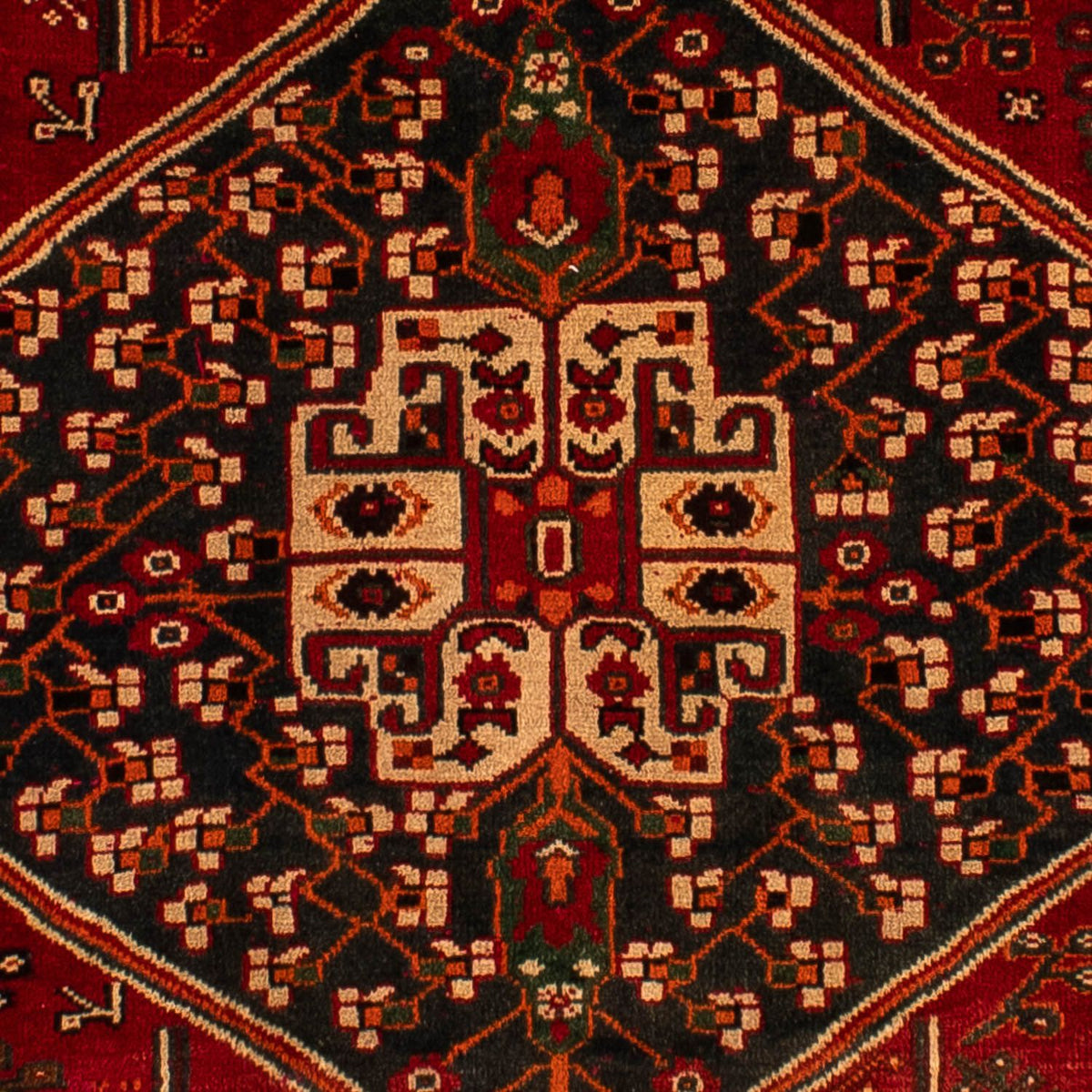 Tapis persan - Nomadic - 305 x 214 cm - rouge foncé