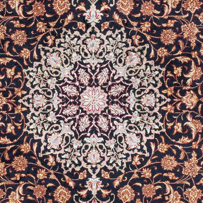 Tapis persan - Ghom - 149 x 100 cm - bleu foncé