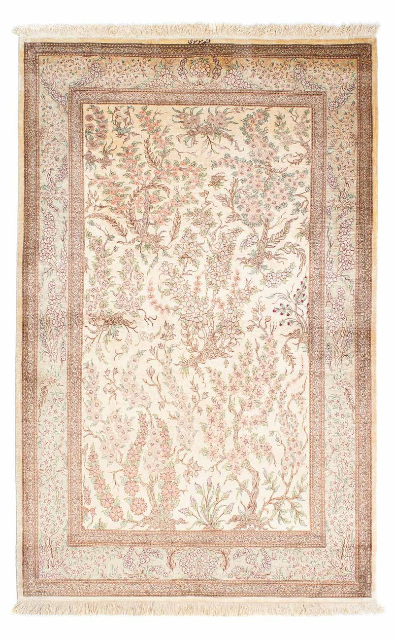 Tapis persan - Ghom - 157 x 102 cm - beige