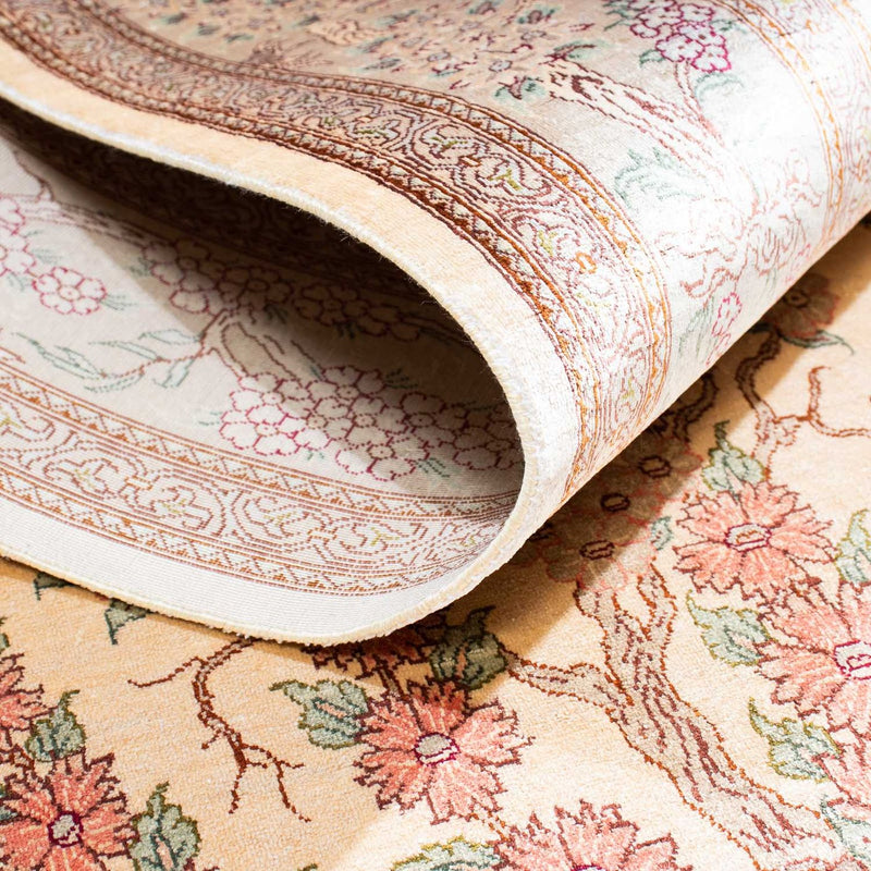 Tapis persan - Ghom - 157 x 102 cm - beige