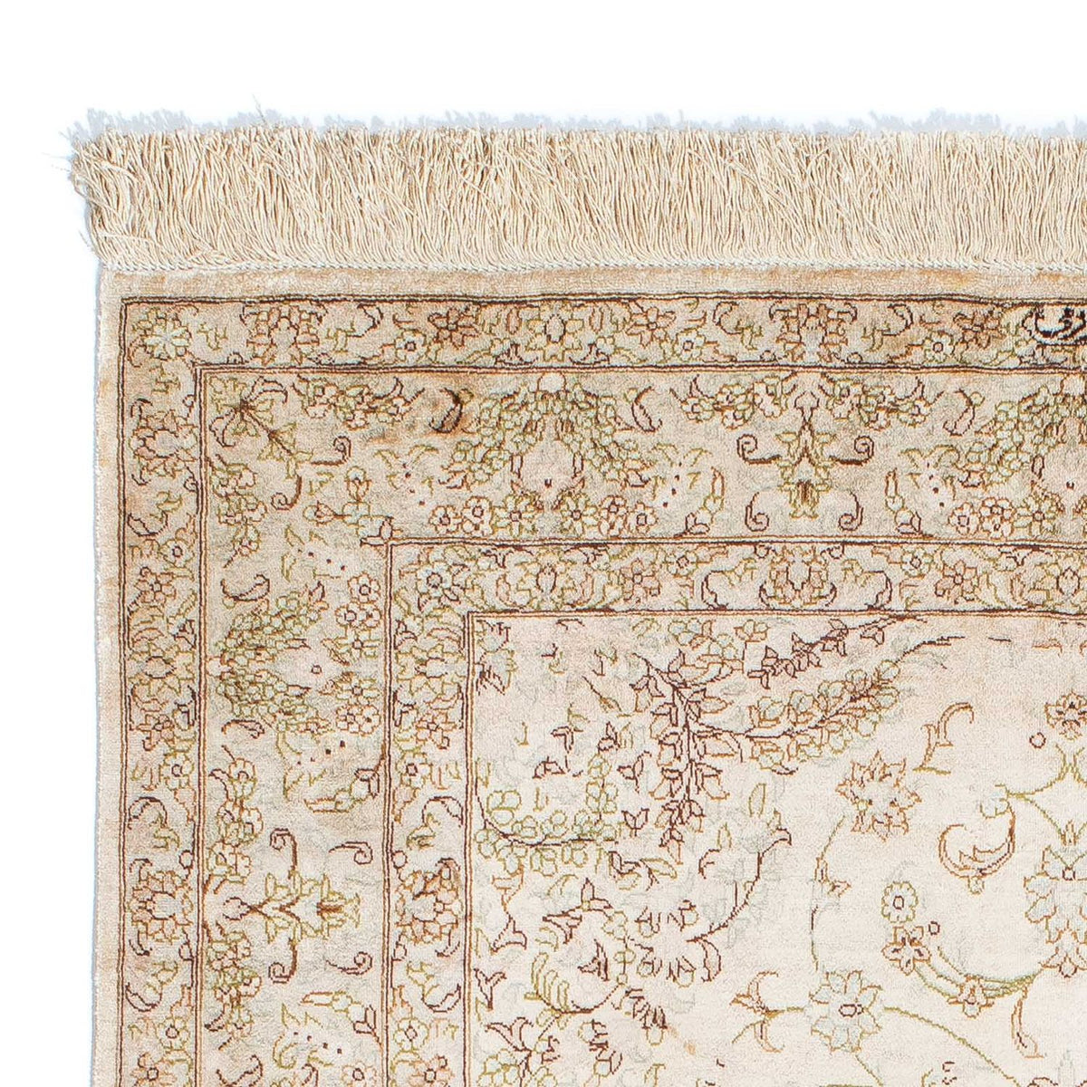 Tapis persan - Ghom - 147 x 99 cm - beige