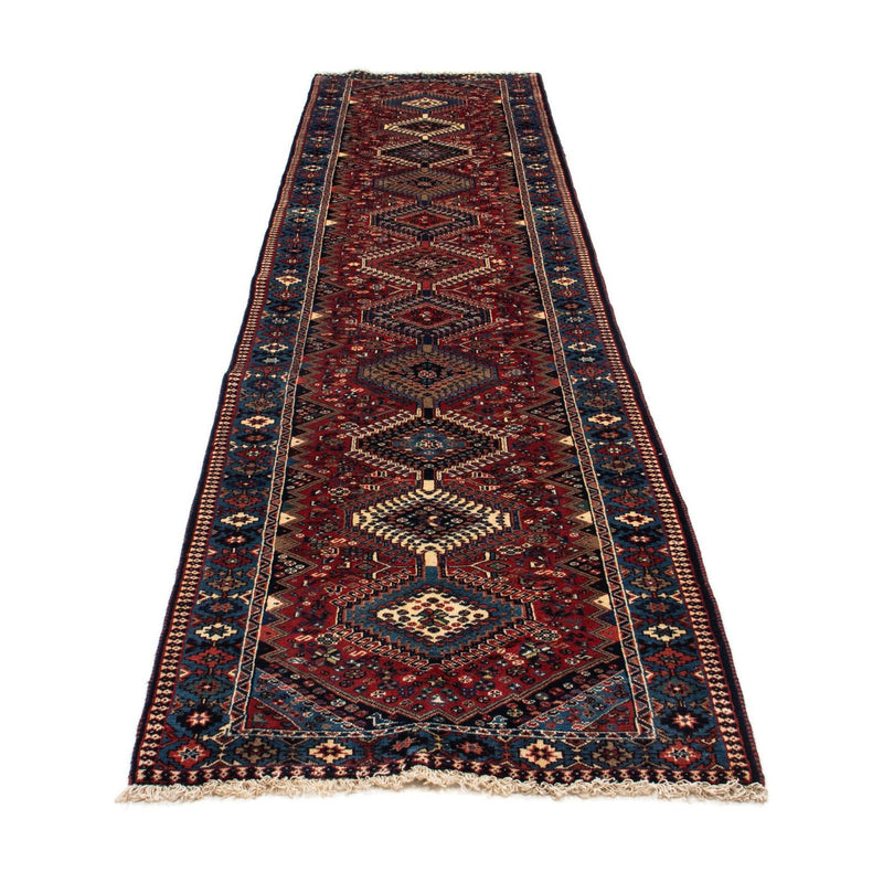 Tapis de couloir Tapis persan - Nomadic - 368 x 80 cm - rouge foncé
