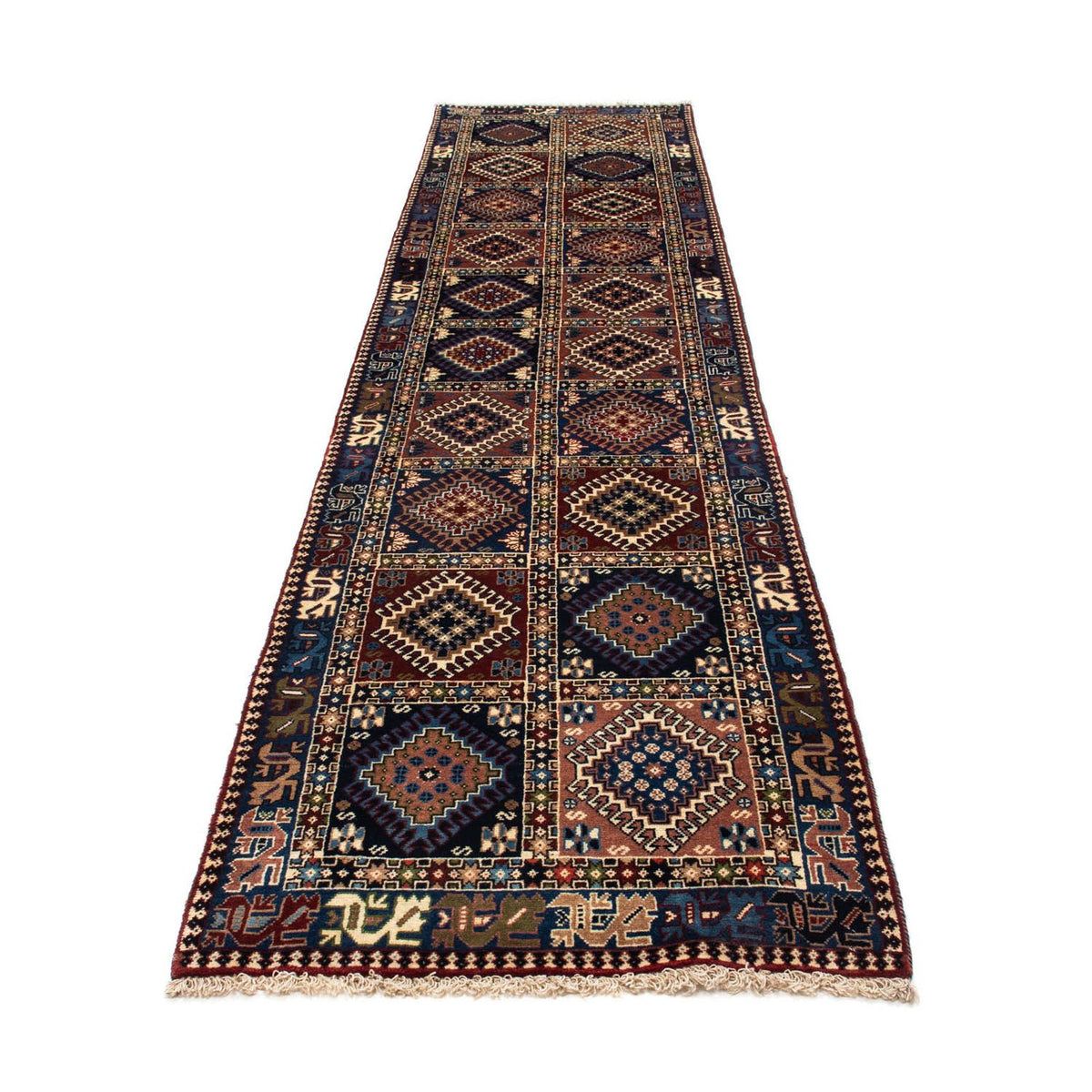 Tapis de couloir Tapis persan - Nomadic - 381 x 80 cm - multicolore