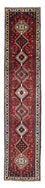 Tapis de couloir Tapis persan - Nomadic - 380 x 78 cm - rouge foncé