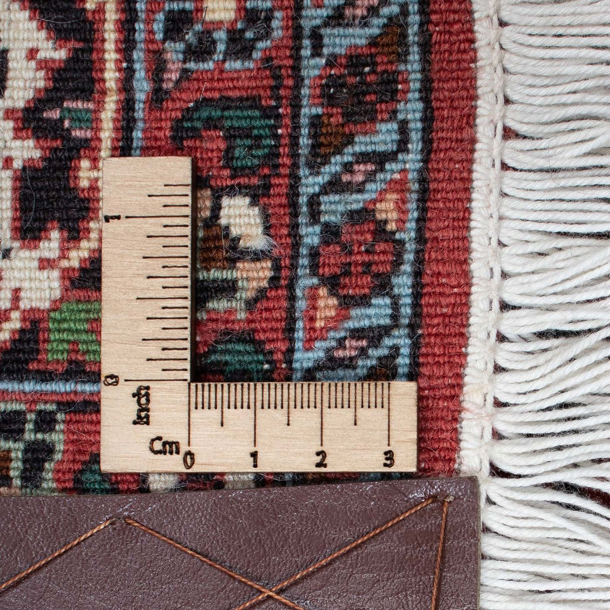 Tapis persan - Bidjar - 210 x 131 cm - rouge clair