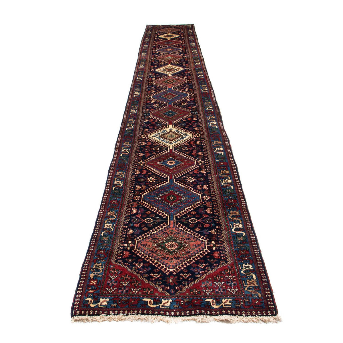 Tapis de couloir Tapis persan - Nomadic - 600 x 84 cm - bleu foncé