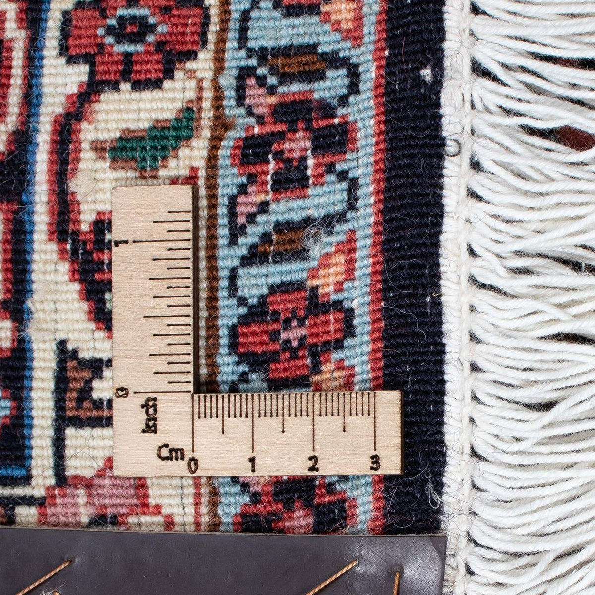 Tapis persan - Bidjar - 202 x 131 cm - rouge clair