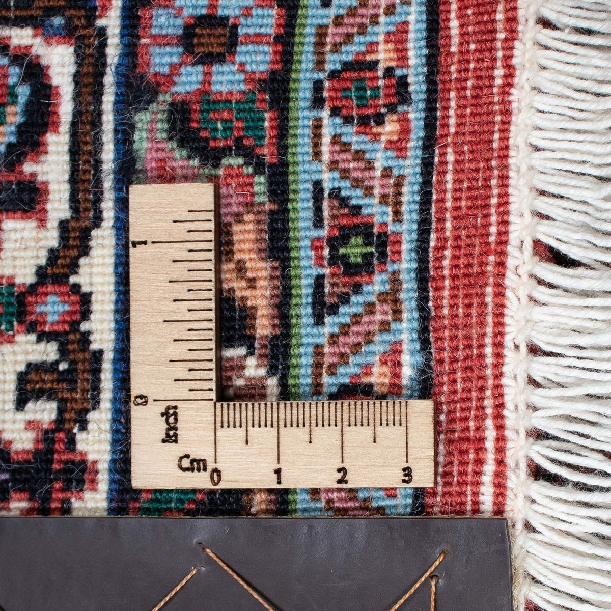 Tapis persan - Bidjar - 210 x 132 cm - rouge clair