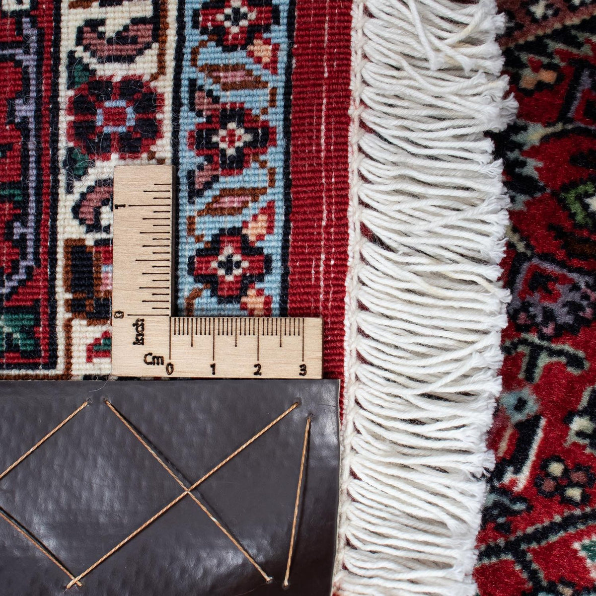 Tapis persan - Bidjar - 204 x 129 cm - rouge clair