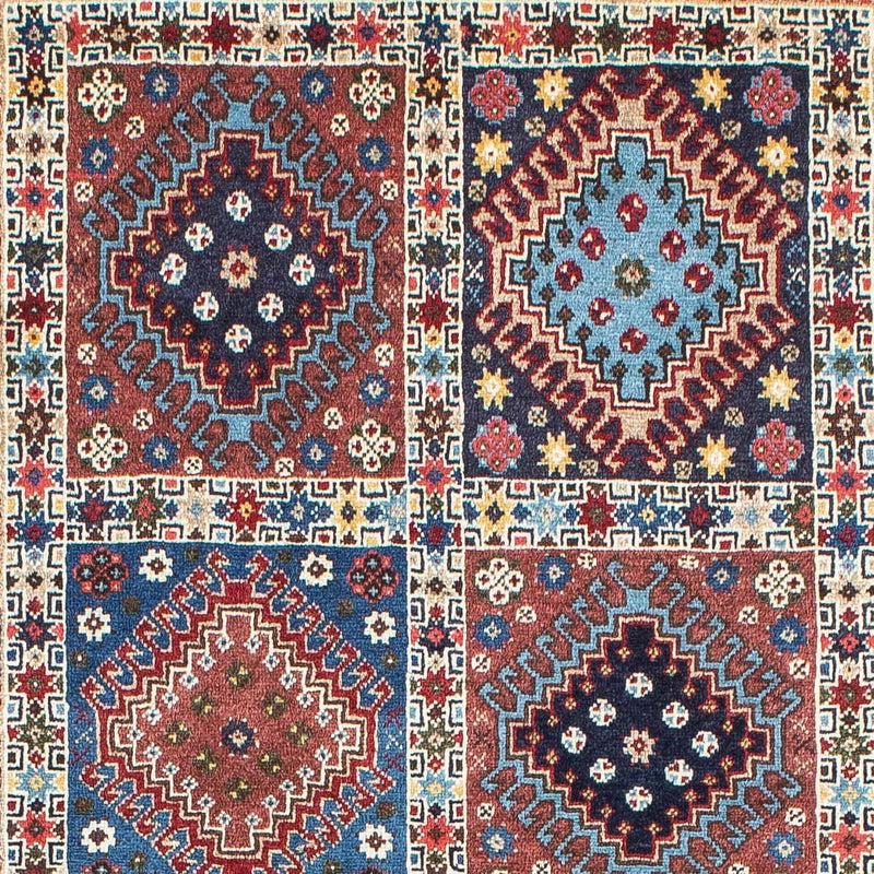 Tapis de couloir Tapis persan - Nomadic - 196 x 80 cm - bleu