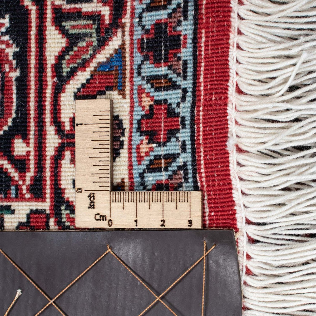 Tapis persan - Bidjar - 198 x 132 cm - rouge clair