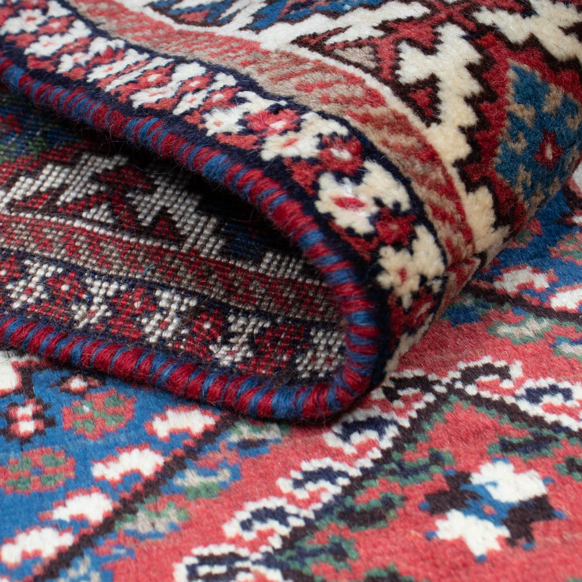 Tapis de couloir Tapis persan - Nomadic - 194 x 98 cm - rouge