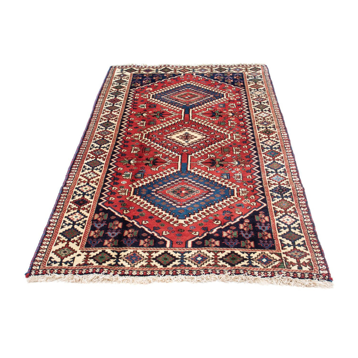 Tapis de couloir Tapis persan - Nomadic - 194 x 98 cm - rouge