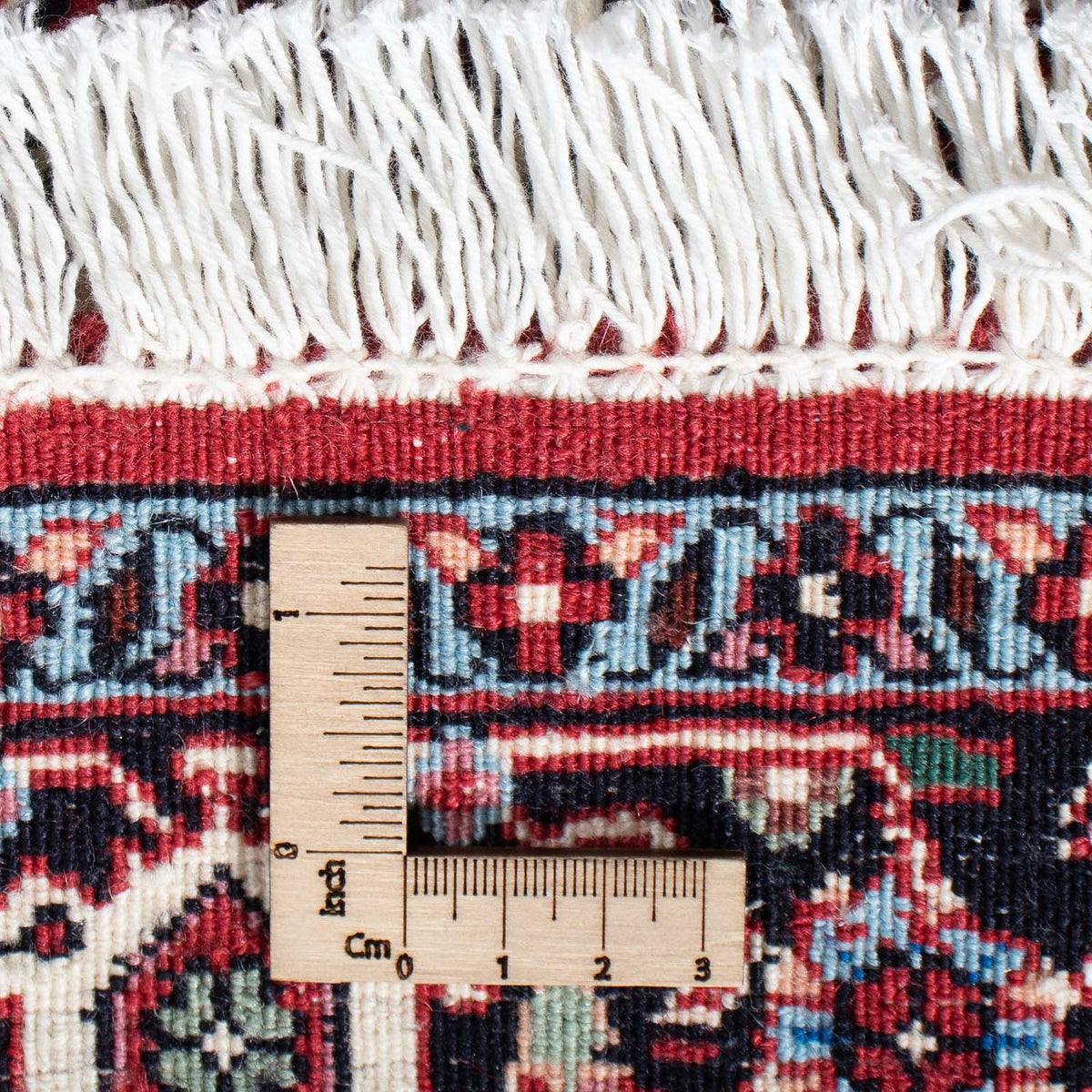 Tapis de couloir Tapis persan - Bidjar - 205 x 74 cm - rouge foncé