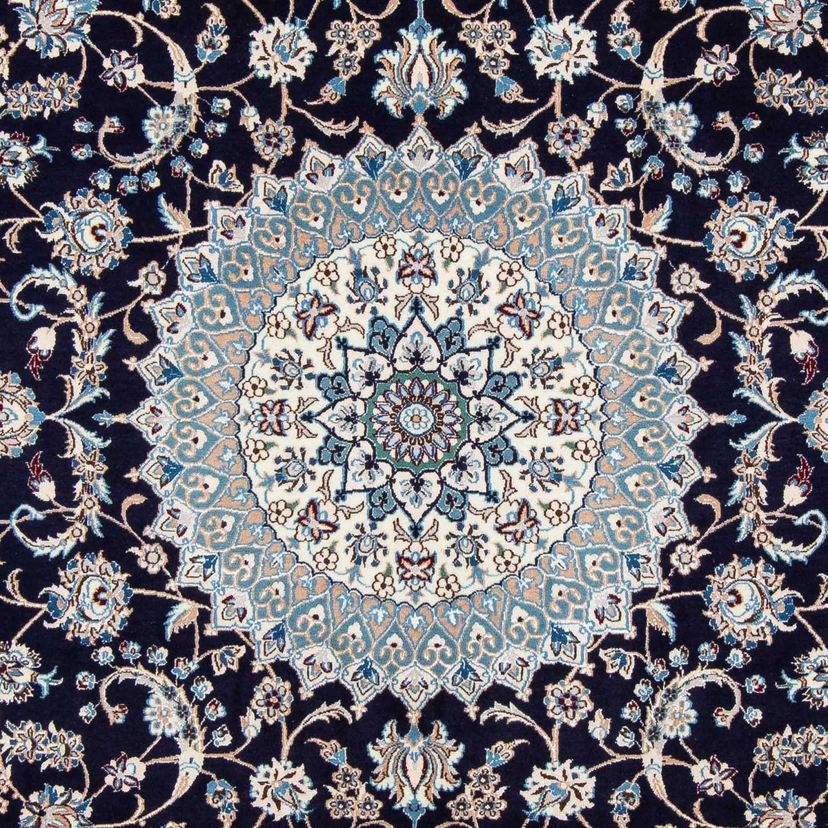 Tapis persan - Nain - Royal - 300 x 197 cm - noir