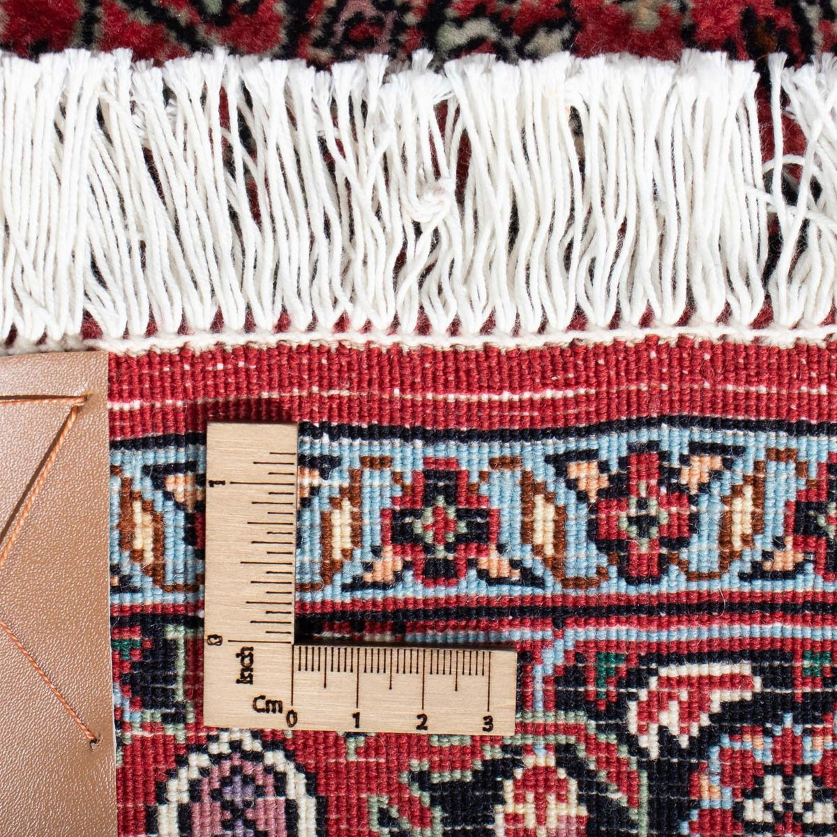 Tapis de couloir Tapis persan - Bidjar - 208 x 75 cm - rouge clair