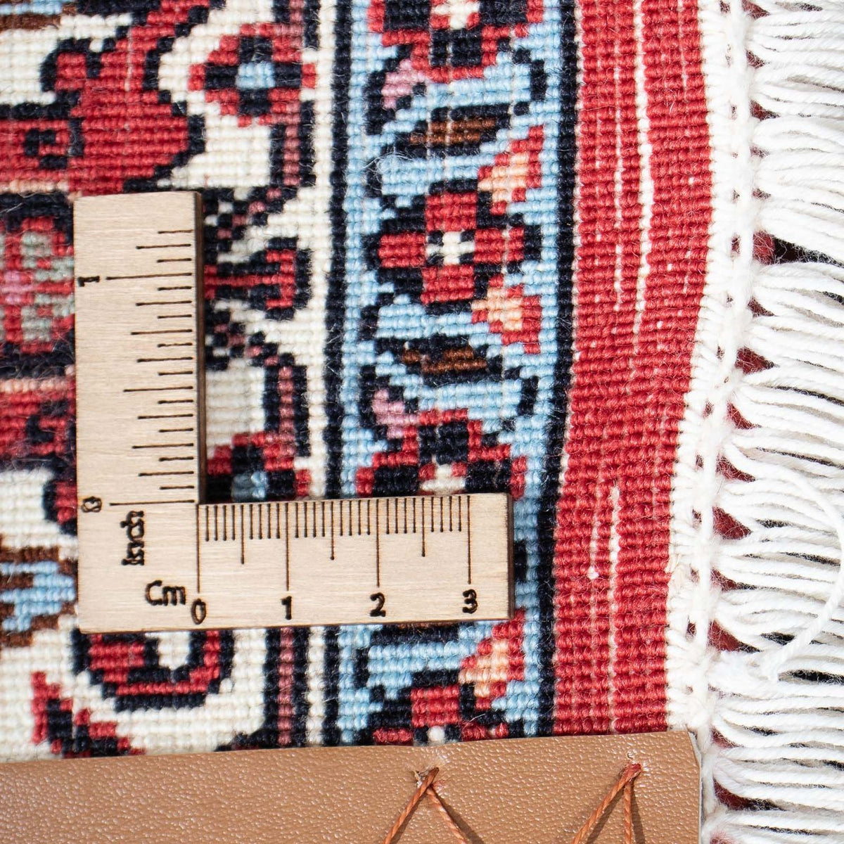 Tapis de couloir Tapis persan - Bidjar - 200 x 75 cm - rouge clair