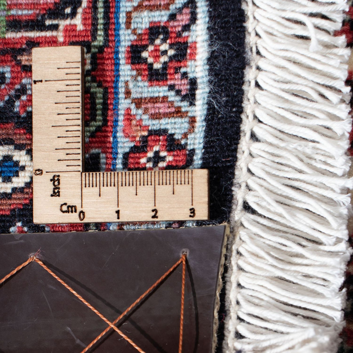 Tapis de couloir Tapis persan - Bidjar - 193 x 76 cm - rouge