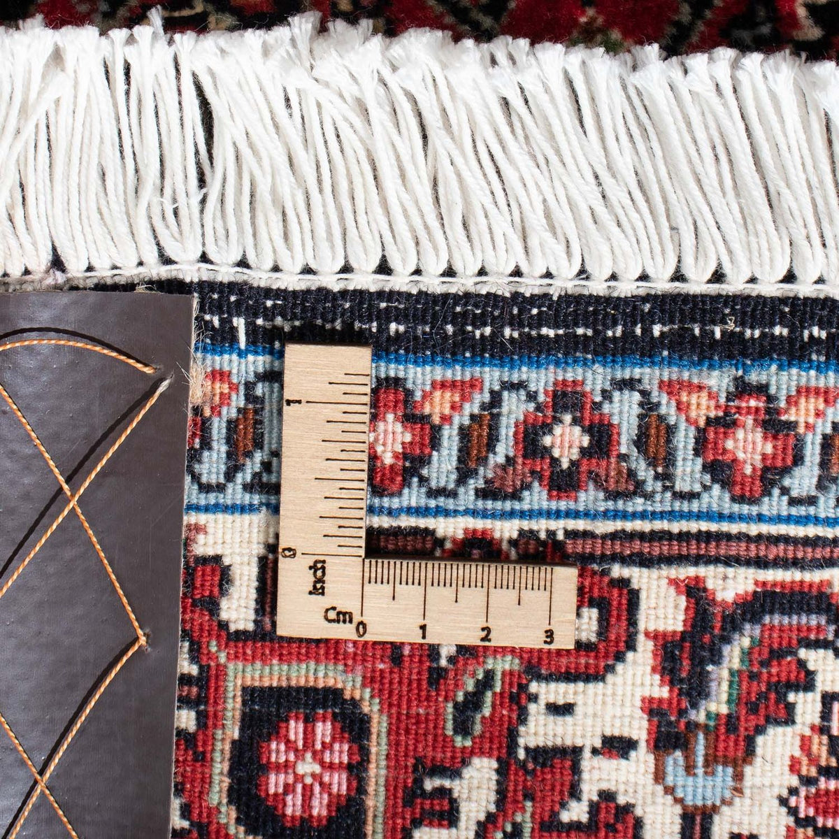 Tapis de couloir Tapis persan - Bidjar - 295 x 84 cm - rouge foncé