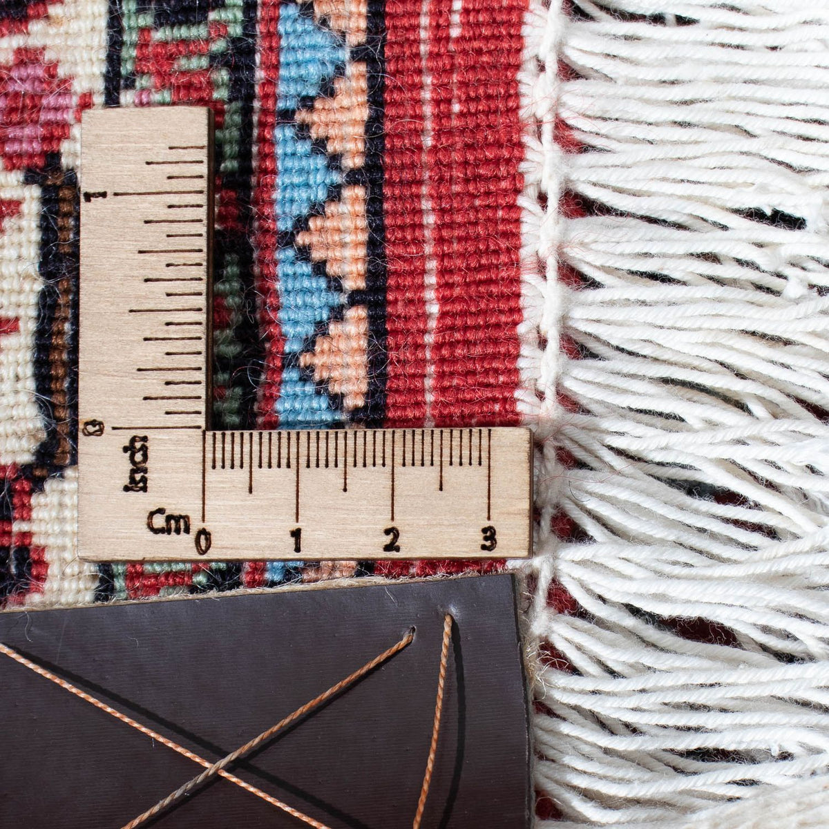 Tapis de couloir Tapis persan - Bidjar - 205 x 74 cm - rouge foncé