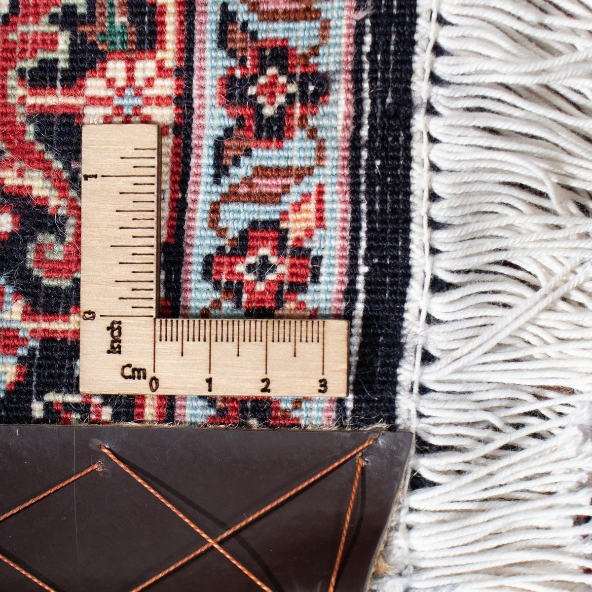 Tapis de couloir Tapis persan - Bidjar - 295 x 84 cm - beige