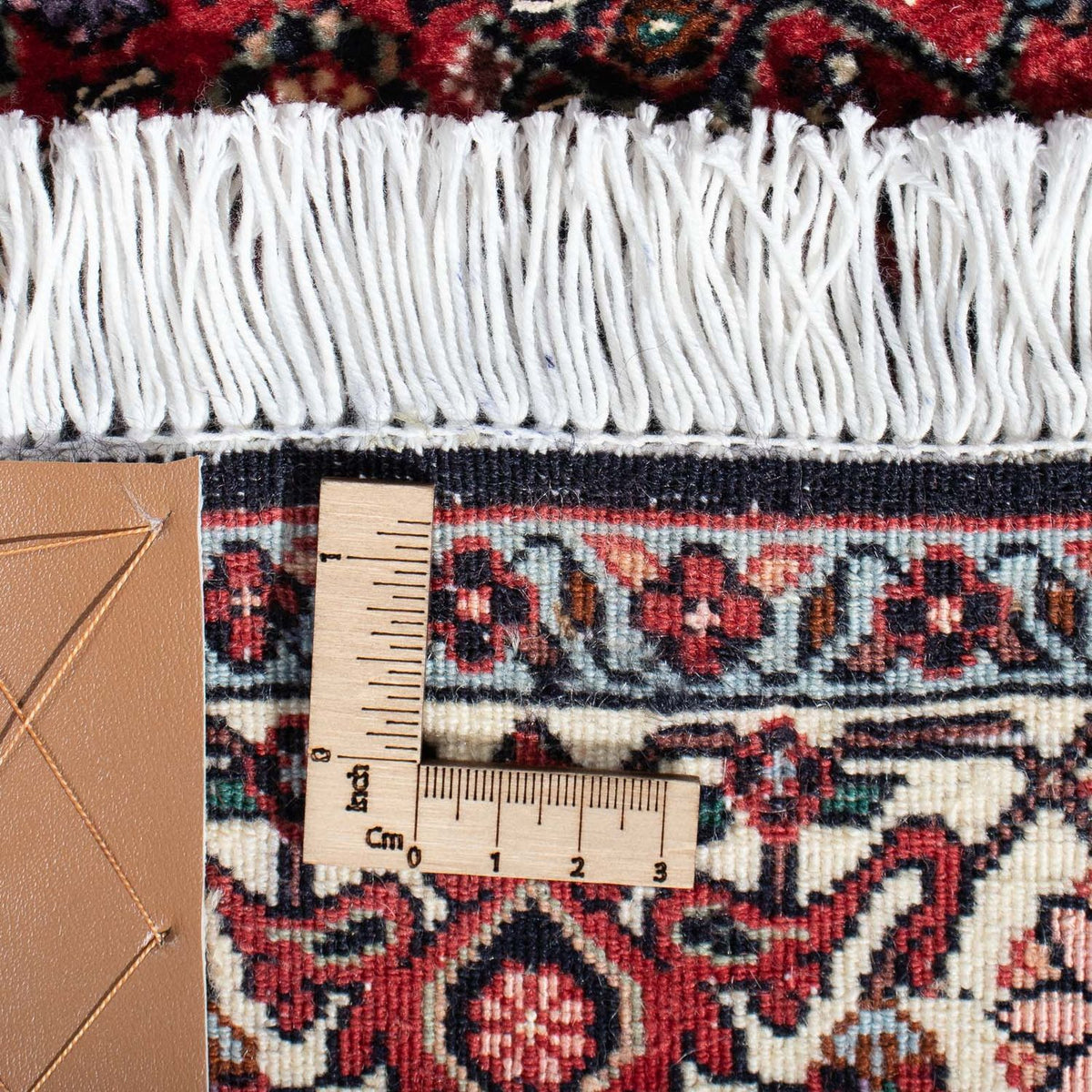 Tapis de couloir Tapis persan - Bidjar - 308 x 78 cm - rouge clair