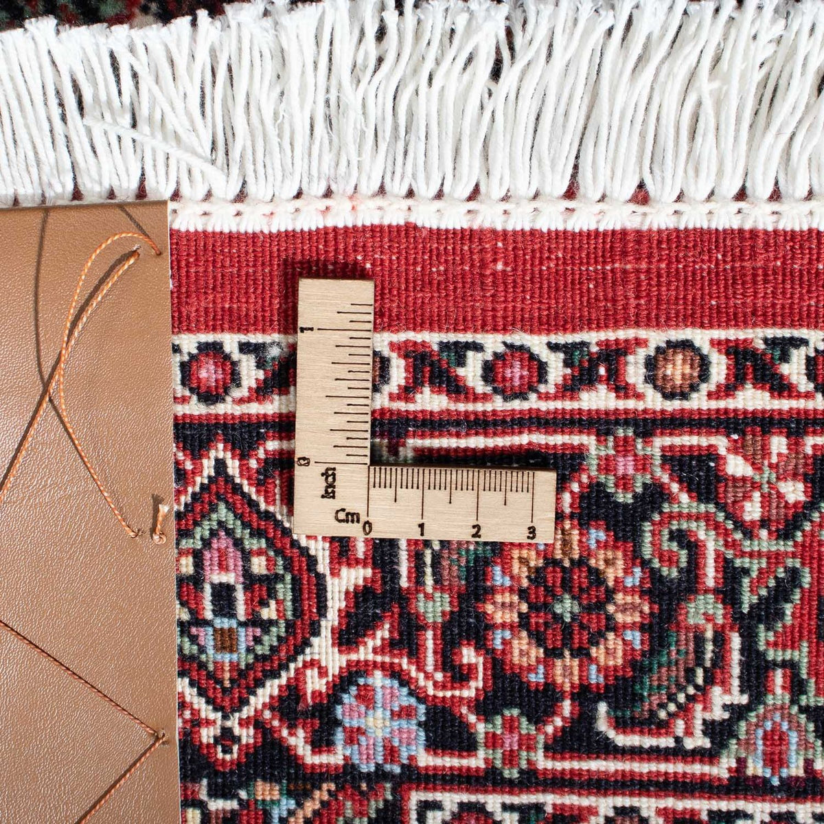 Tapis de couloir Tapis persan - Bidjar - 324 x 83 cm - rouge