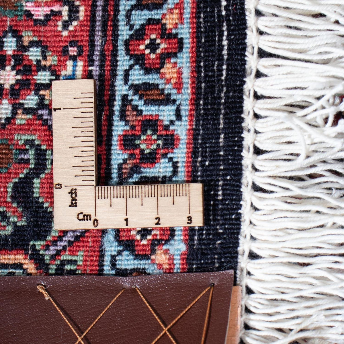 Tapis de couloir Tapis persan - Bidjar - 291 x 86 cm - beige