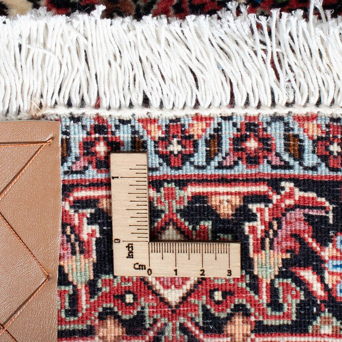 Tapis de couloir Tapis persan - Bidjar - 213 x 76 cm - beige