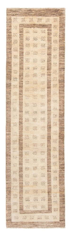Tapis de couloir Tapis Gabbeh - Loribaft Persan - 295 x 79 cm - beige