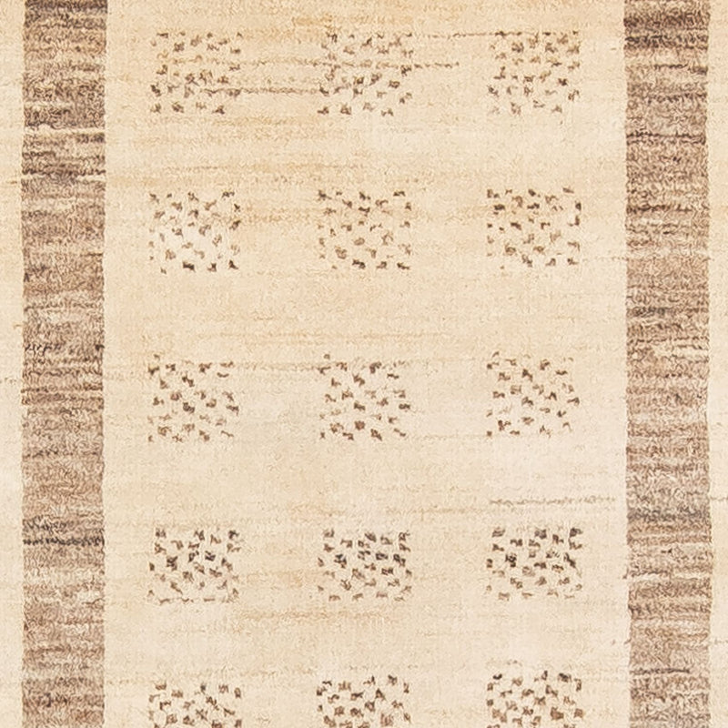 Tapis de couloir Tapis Gabbeh - Loribaft Persan - 295 x 79 cm - beige