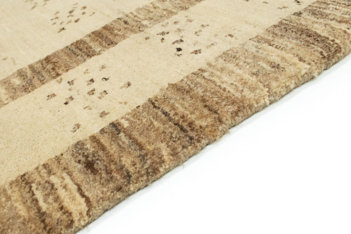 Tapis de couloir Tapis Gabbeh - Indus - 212 x 78 cm - beige