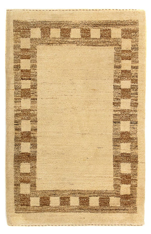 Tapis Gabbeh - Indus - 122 x 80 cm - beige