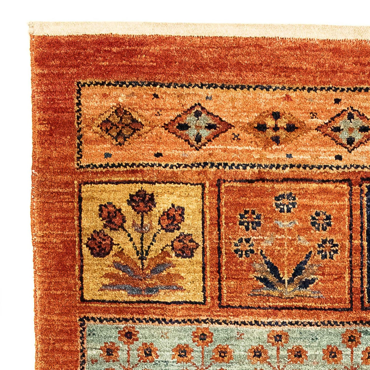 Tapis Pakistani - 93 x 85 cm - rouille