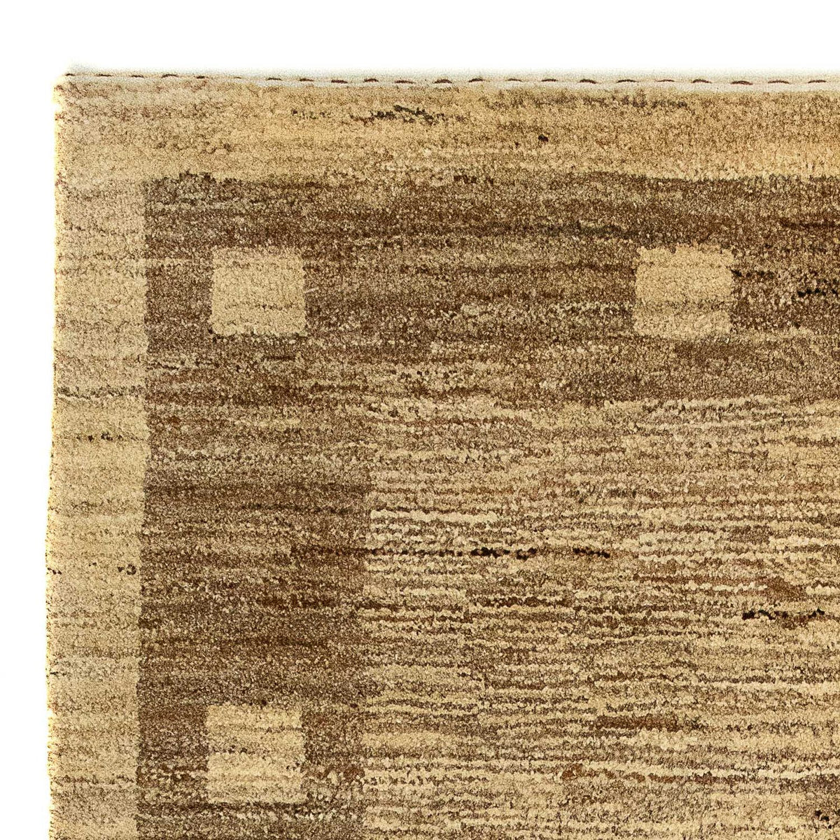 Tapis Gabbeh - Indus - 126 x 77 cm - marron clair