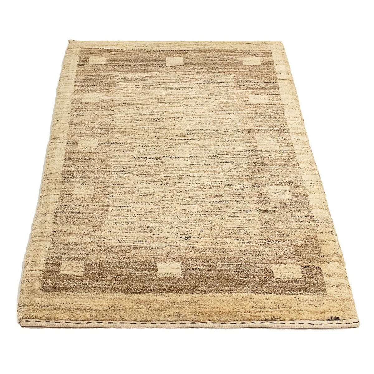 Tapis Gabbeh - Indus - 127 x 72 cm - marron clair