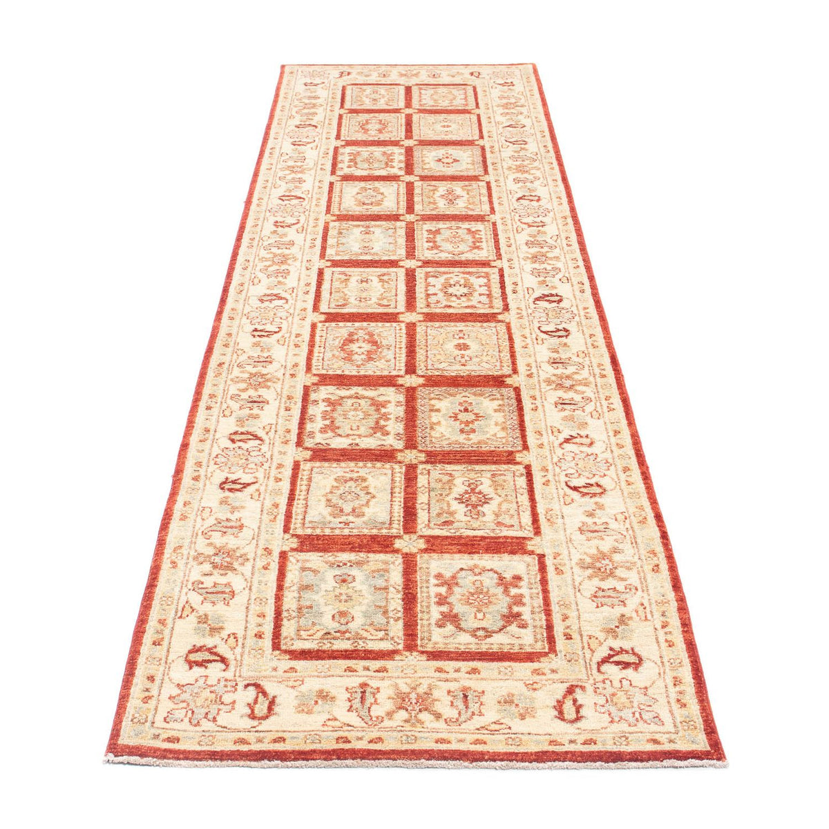 Tapis de couloir Tapis persan - Nomadic - 291 x 80 cm - rouge