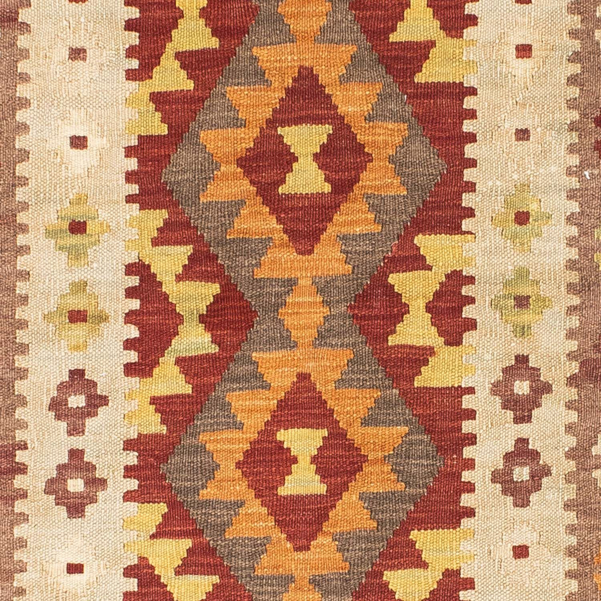 Tapis de couloir Tapis Kelim - Oriental - 198 x 78 cm - beige